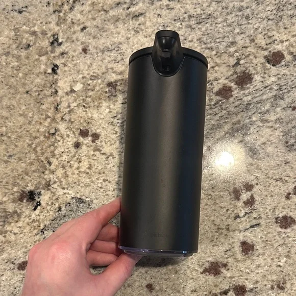 SimpleHuman Matte Black Soap Dispenser - Picture 2 of 5